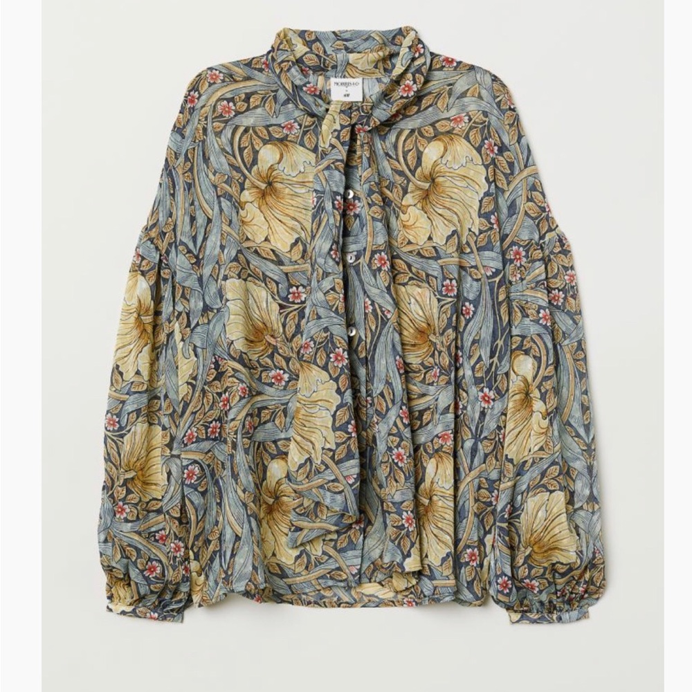 William Morris & Co and H&M Floral Printed Blouse Size 14